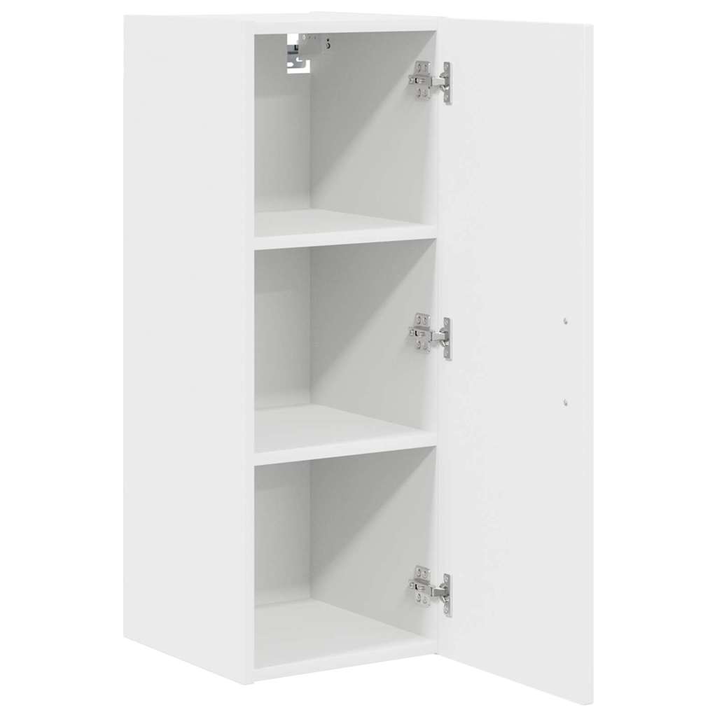 Küchenhängeschrank mit Regal Weiß 30 x 31 x 80 cm Holzwerkstoff